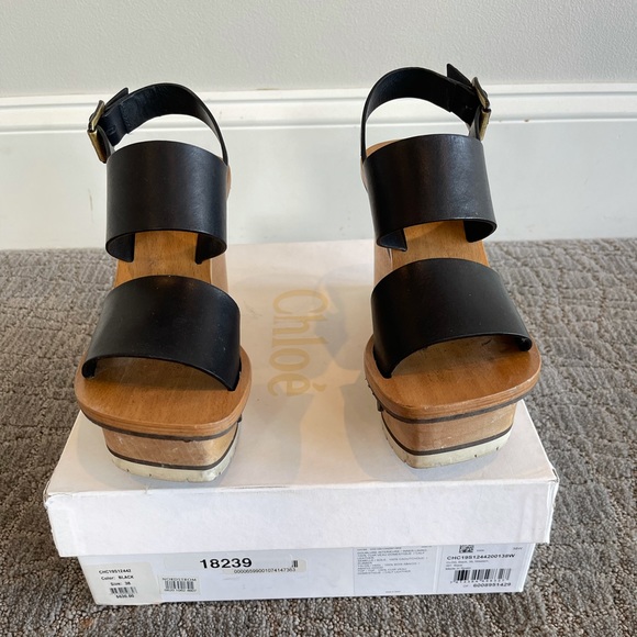 Chloe platform sandals sz 38 - Picture 3 of 4